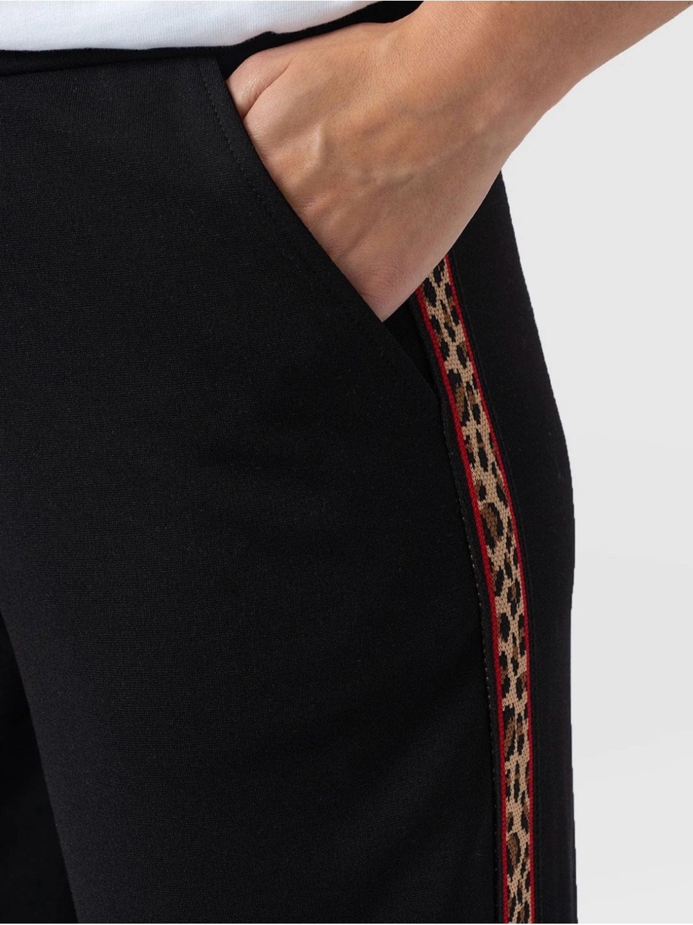 Victory Straight Leg Pant - Black - Leopard - Picture 2 of 5